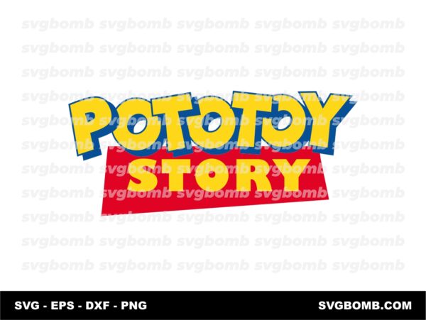 Pototoy Story SVG, Toy Story Logo Parody
