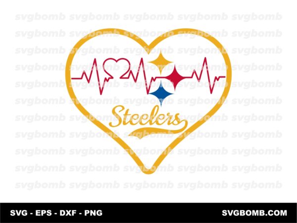 Steelers Heart SVG