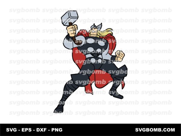 The God of Thunder SVG Image