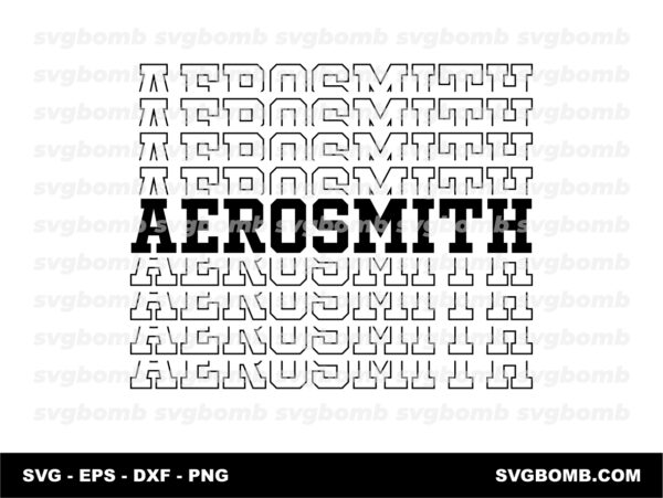 Typography Design Aerosmith SVG Download