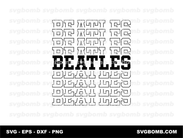 Typography Design Beatles SVG Download