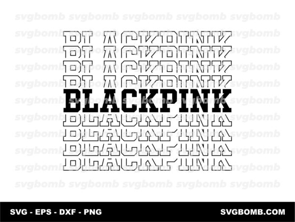 Typography Design Blackpink SVG Download