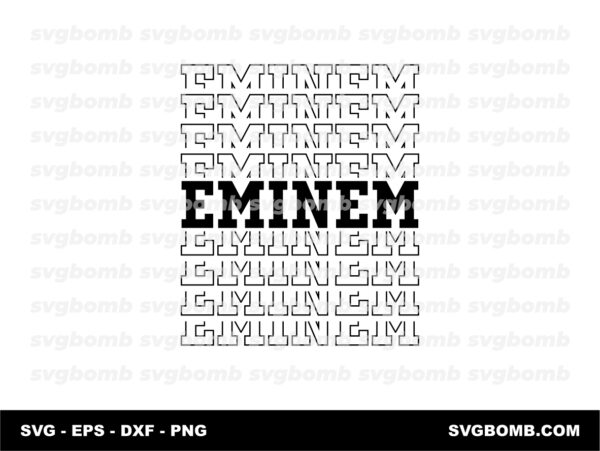 Typography Design Eminem SVG Download