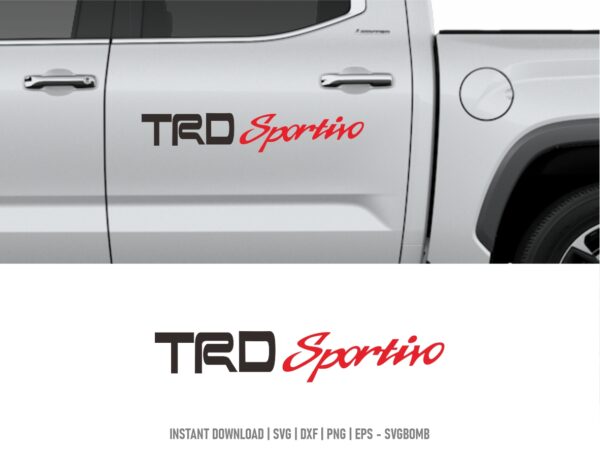 TRD Sportivo Sticker Design Vector Files