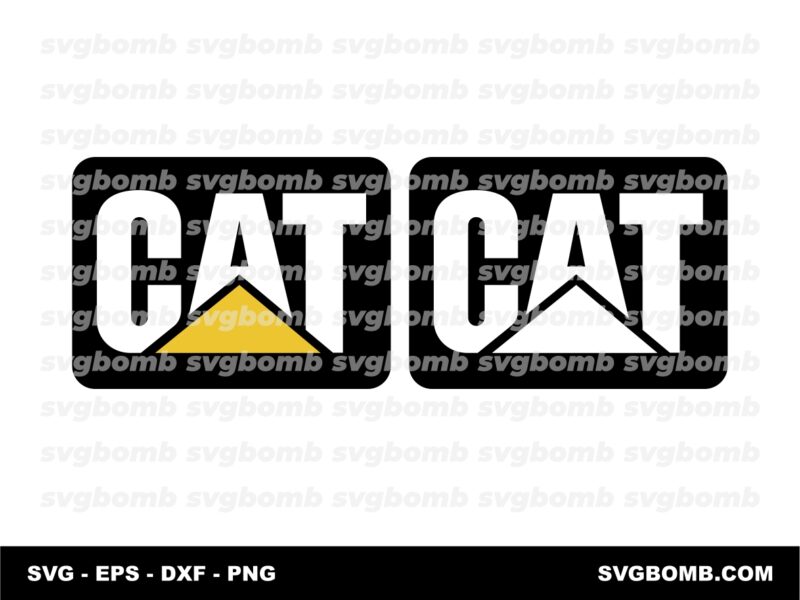 CAT Equipment Machinery Logo SVG