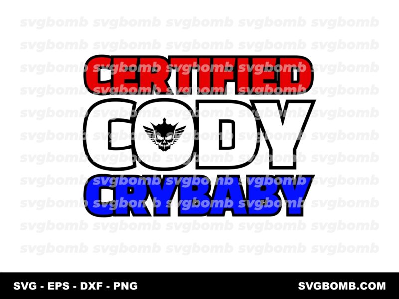 Certified Cody Crybaby SVG PNG