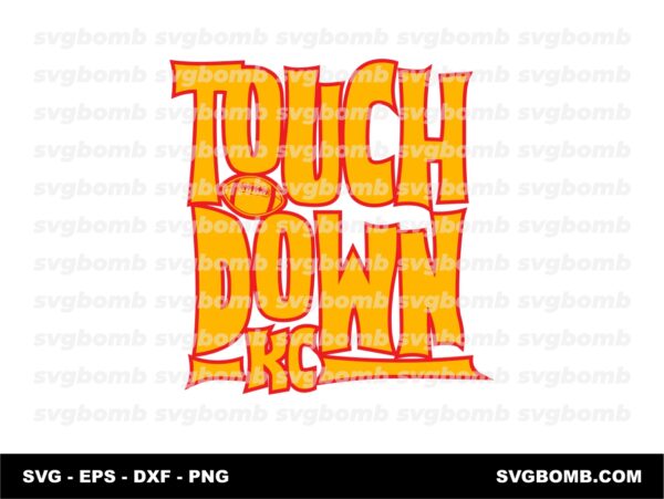 Chiefs Touchdown KC Mahomes Typography Download