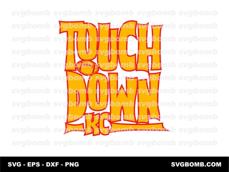 Chiefs Touchdown KC Mahomes Typography Download