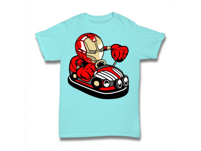 Funny Iron Man Design PNG Download