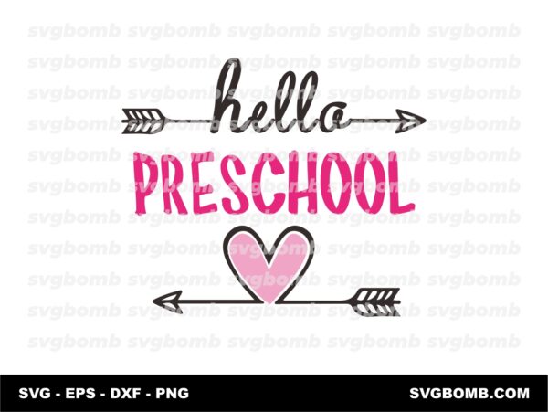 Hello Preschool SVG