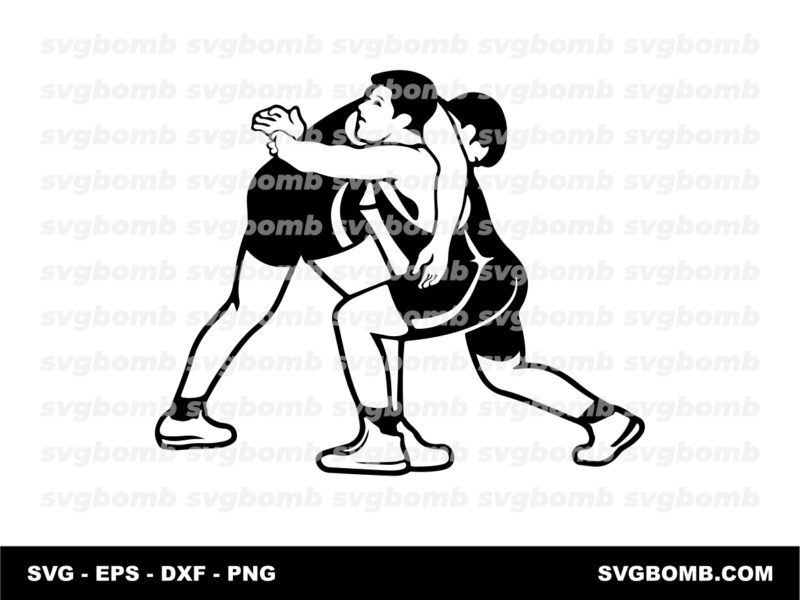 Illustration Wrestling SVG