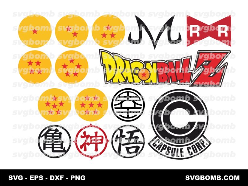 Logo Dragon Ball Symbols Vector SVG