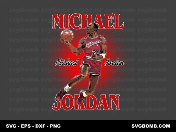 Michael Jordan T-Shirt Design DTF Sublimation Download