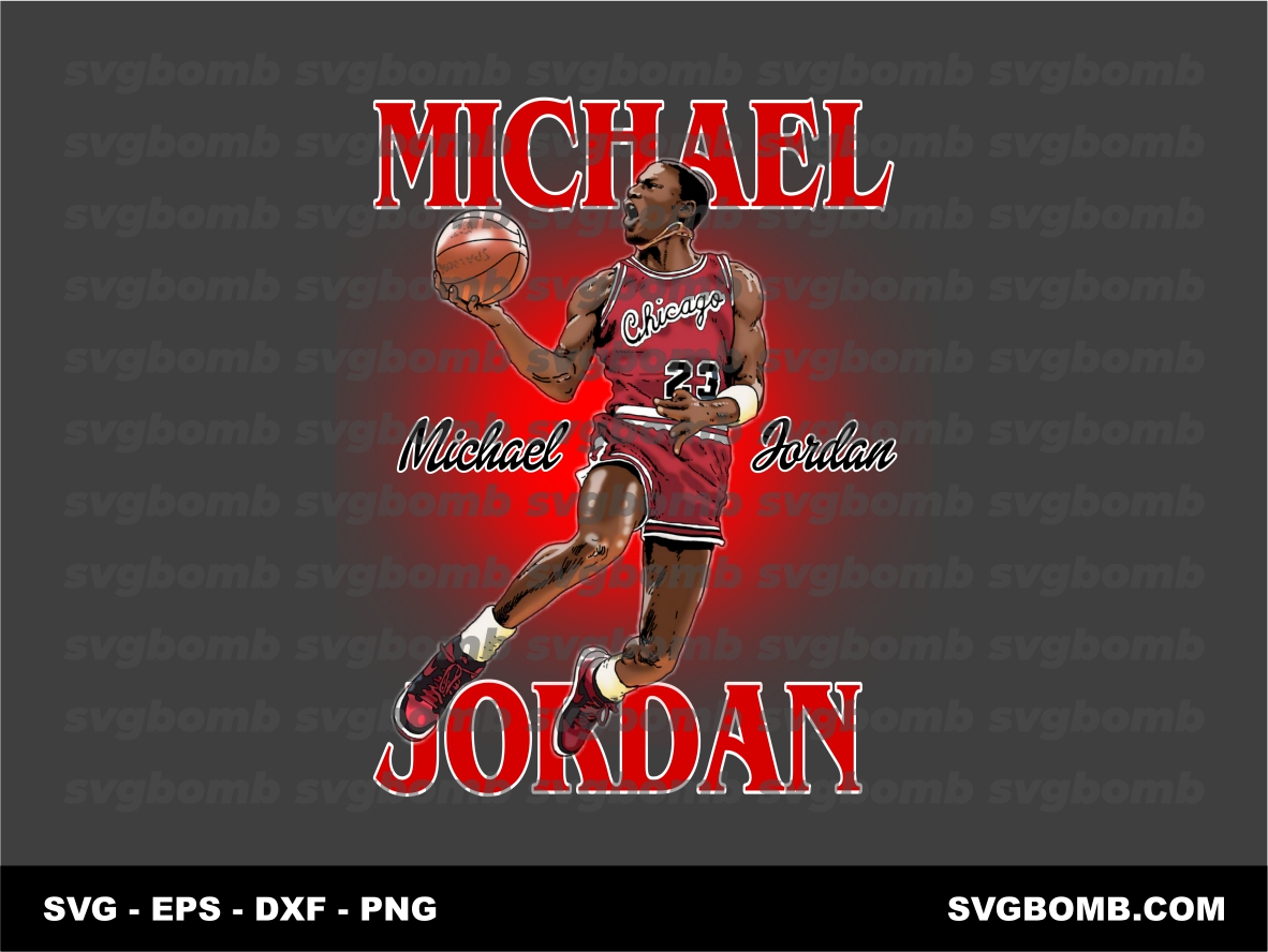 Michael Jordan T-Shirt Design DTF Sublimation Download