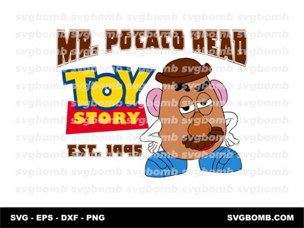 Mr Potato SVG, Toy Story T-Shirt Design Download