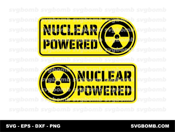 Nuclear Powered Bumper Sticker Files Design