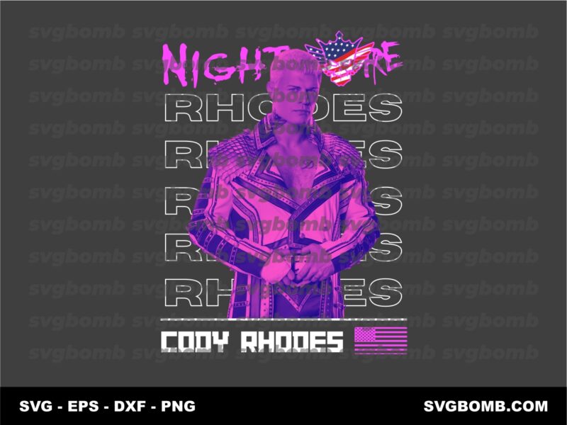Premium Cody Rhodes T-Shirt Design PNG