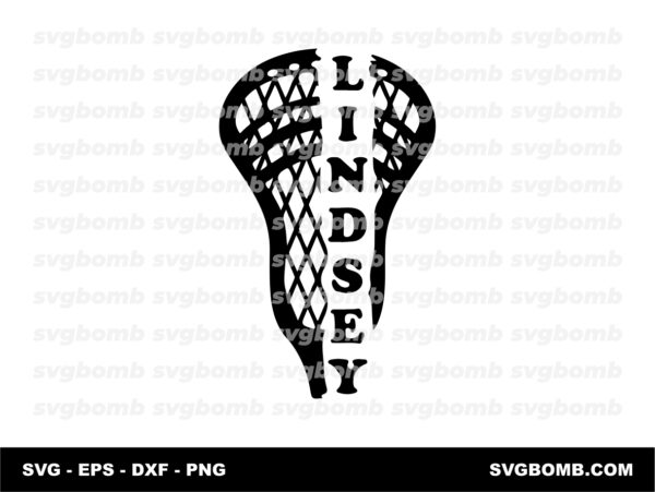 Lacrosse Monogram SVG Player