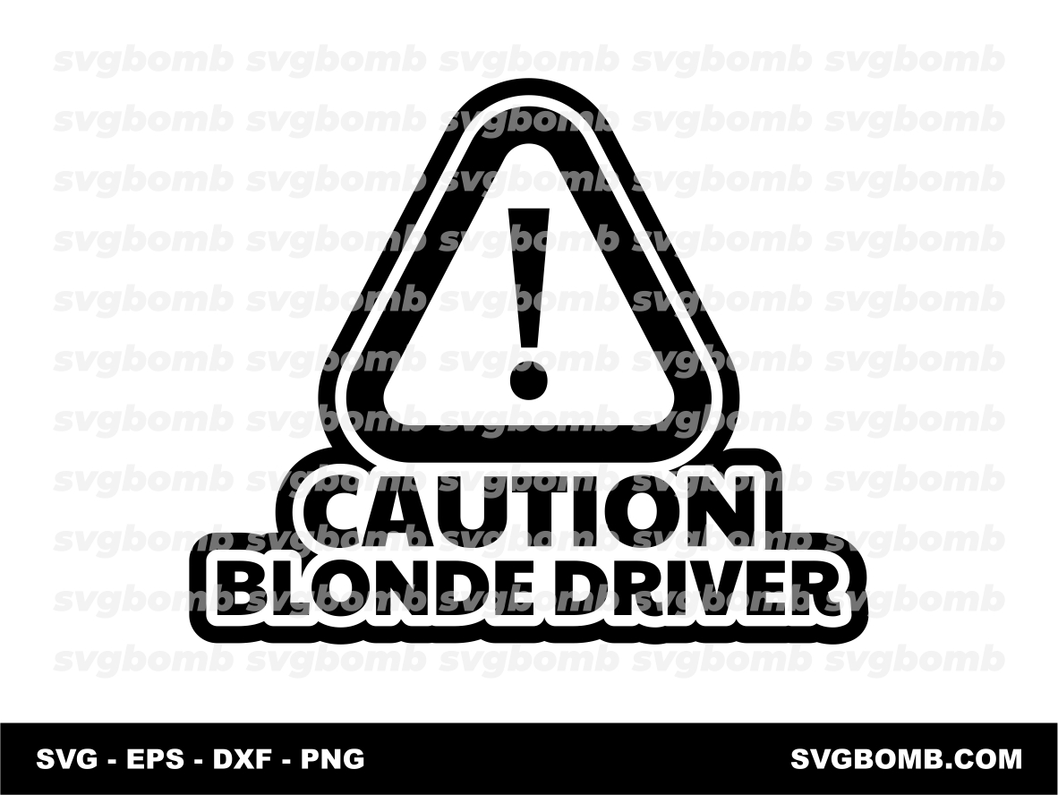 Blonde Driver Decals File (SVG, DXF, PNG, EPS)
