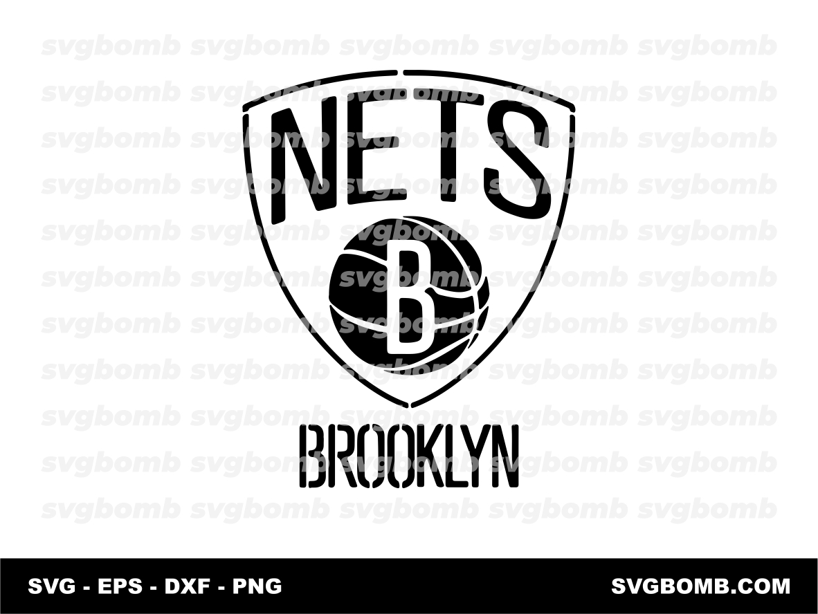Brooklyn Nets Logo DXF, Stencil, Cut Files SVG