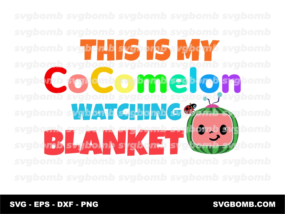 Cocomelon Watching Blanket PNG Download