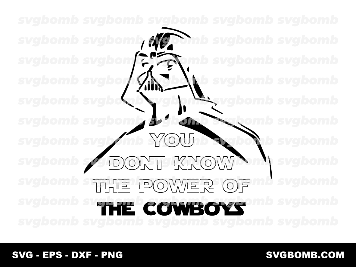 Darth Vader Dallas Cowboys SVG