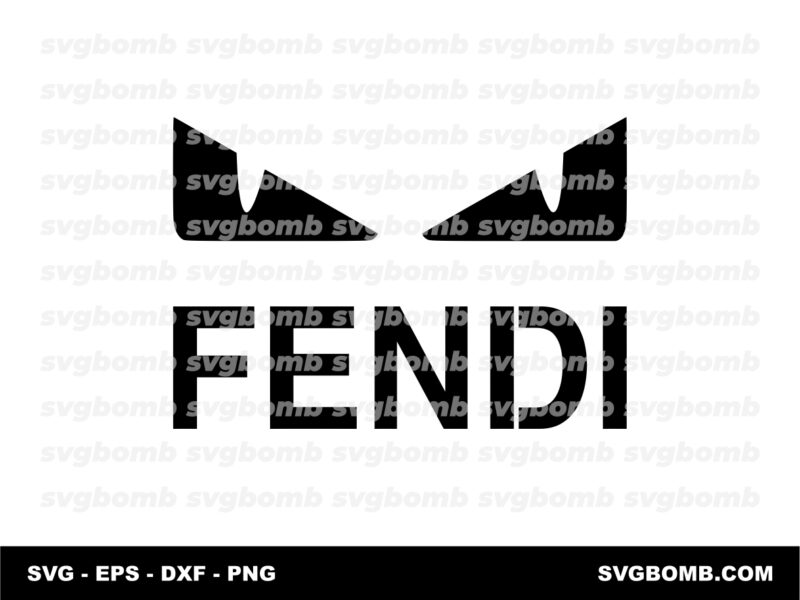 Fendi Eyes Stencil DXF Cut File
