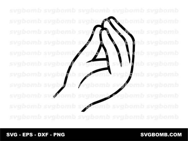 Italian Hand Gesture SVG