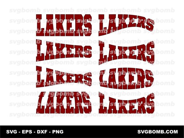 LA Lakers Typography SVG