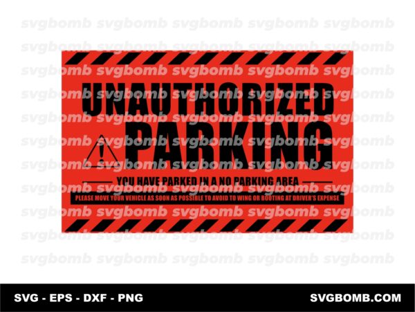 Parking Violation Cricut SVG, Sticker Project