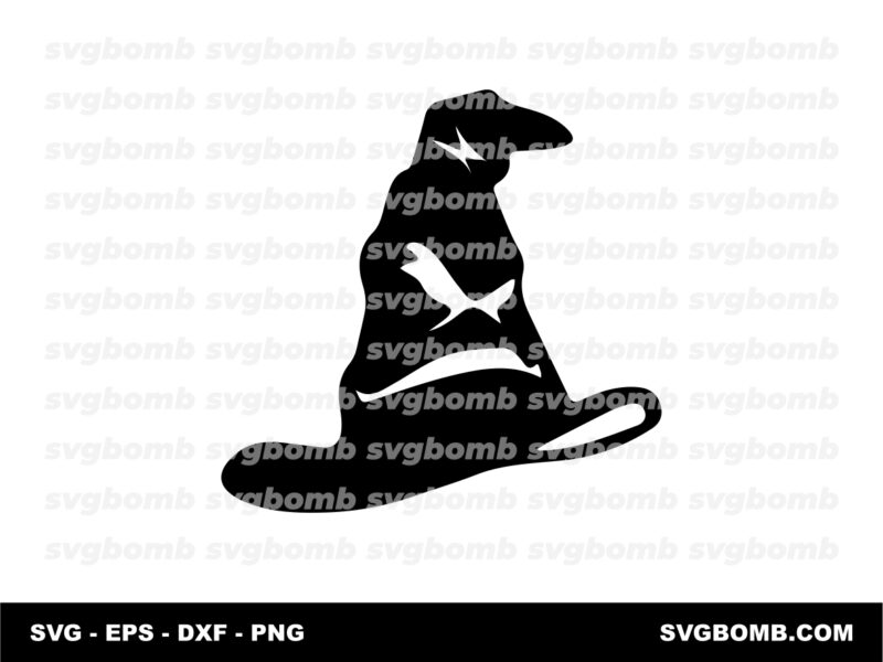 Sorting Hat SVG PNG DXF