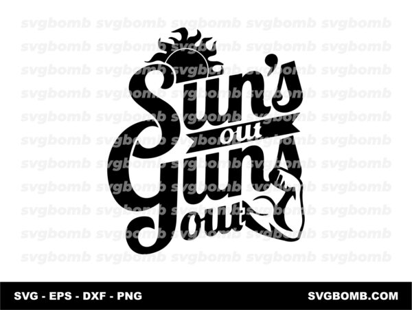 Sun's Out Guns Out Tank Top Muscle SVG