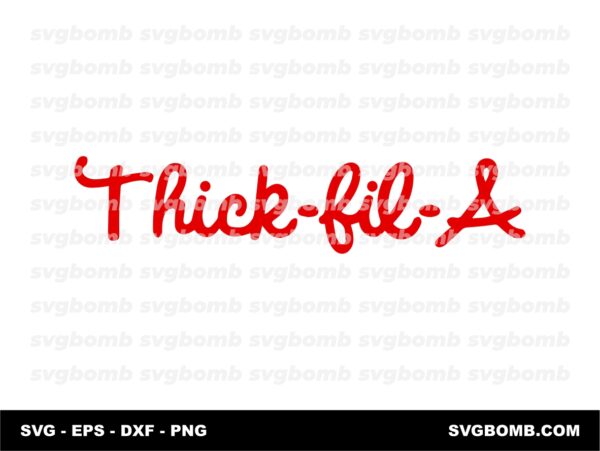 Thick Fil A Logo SVG Cricut