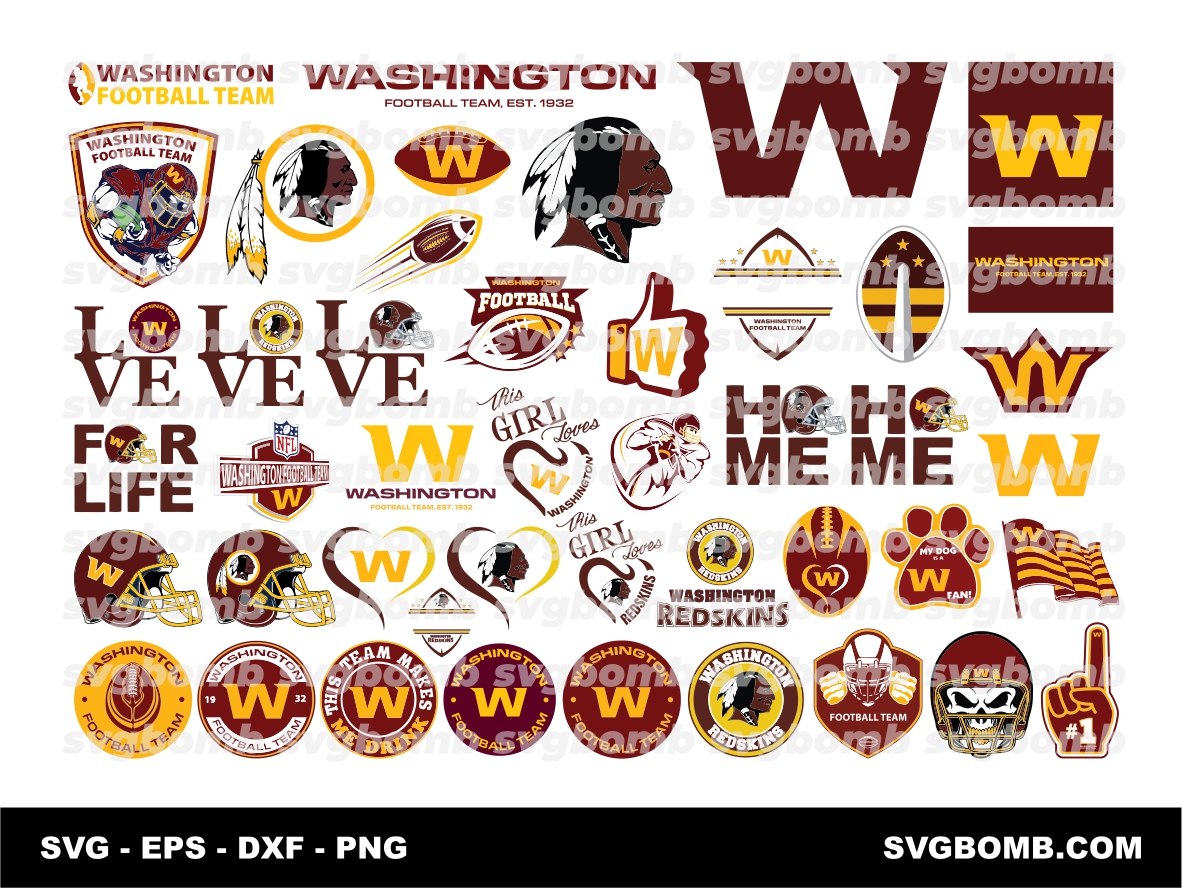 Washington Football Team SVG Cut File, Logo PNG, NFL