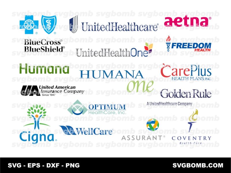 Best USA Health Insurance Companies Logo Vector Download