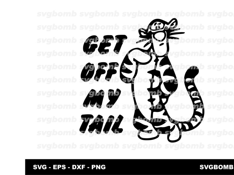 Get Off My Tail SVG