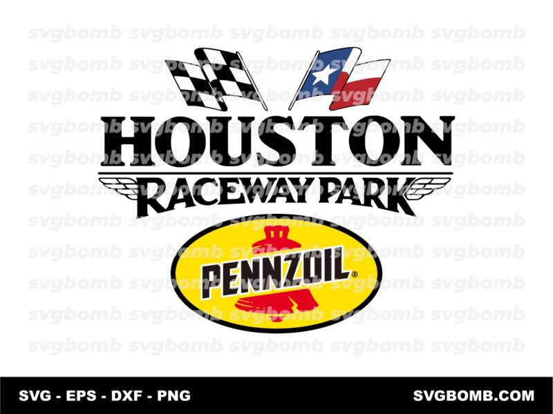Houston Racerway Park Pennzoil Vector File Download