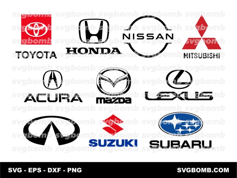 Japanese Car Company Logo Vector SVG PNG DXF