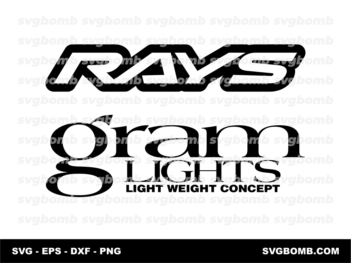 gram lights logo cutting files vector svg