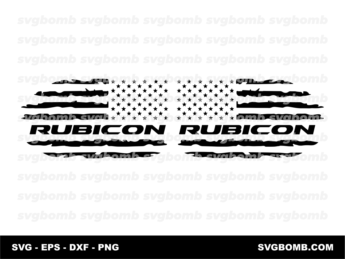 American Rubicon SVG Cut Files, Vector, EPS