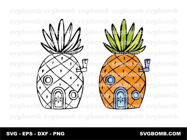 Ananas Spongebob SVG Vector