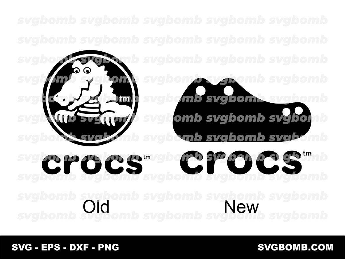 Crocs Logo SVG Old and New