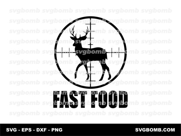 Deer Hunting SVG Fast Food