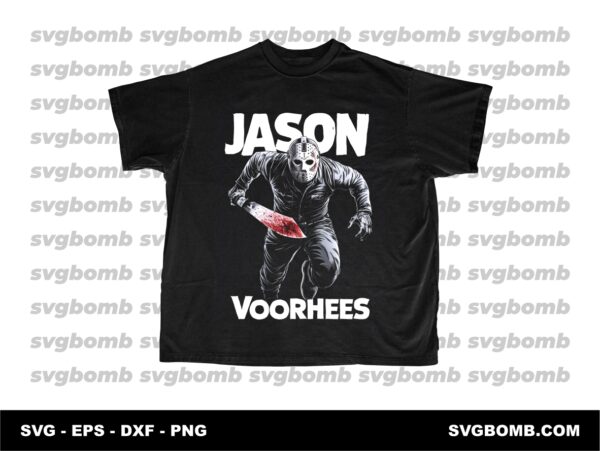 Jason Voorhees PNG Halloween T-Shirt Design Download