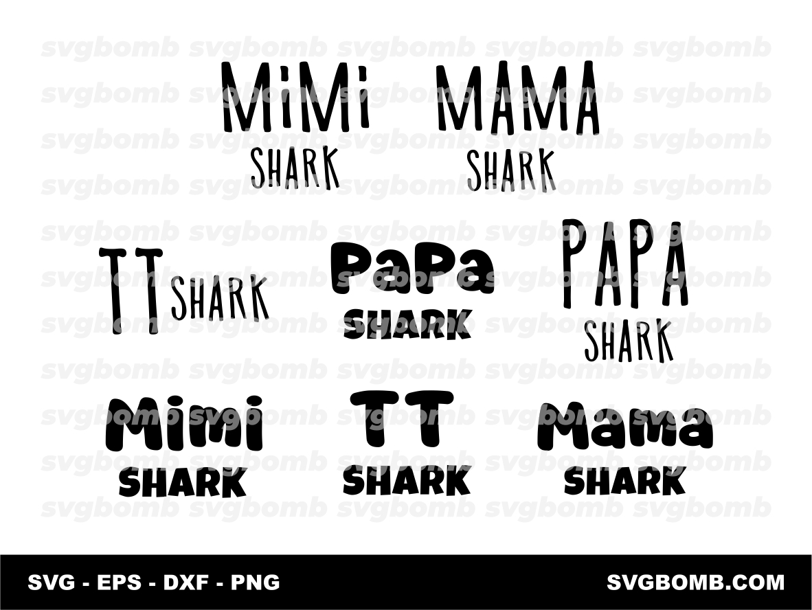 Mimi Mama Papa Shark Text Download