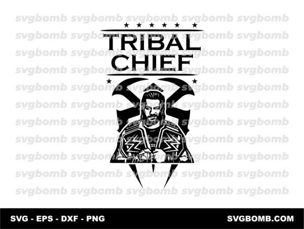 Roman Reigns Tribal Chief SVG PNG