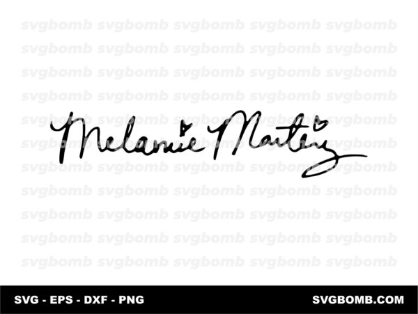 Melanie Martinez Signature SVG