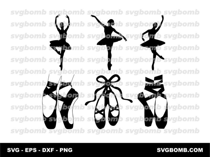 Ballet SVG Ballet Silhouette, Clipart, Vector, PNG