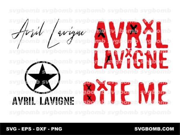 Bite Me Avril Lavigne SVG Cut Files