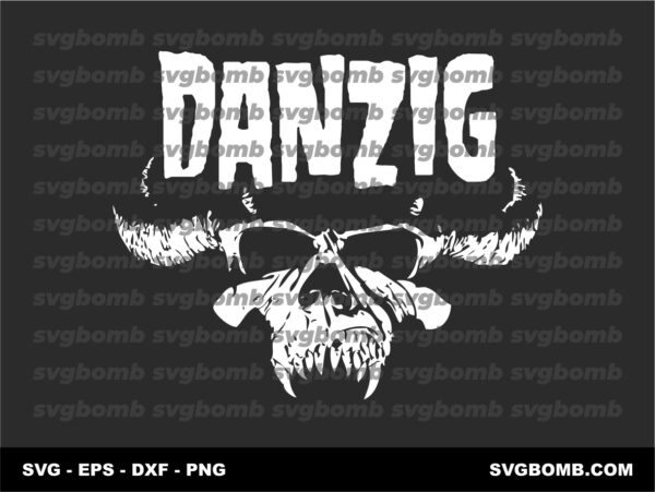 Danzig Skull Logo SVG Download Vector PNG